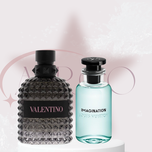 ombo Luxury Duo | Valentino Born In Roma + LV Imagination + Perfumero de Regalo